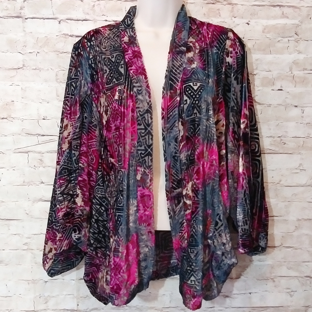 Elevenses Hokkaido Velvet Kimono Chic Cardigan - Picture 6 of 6